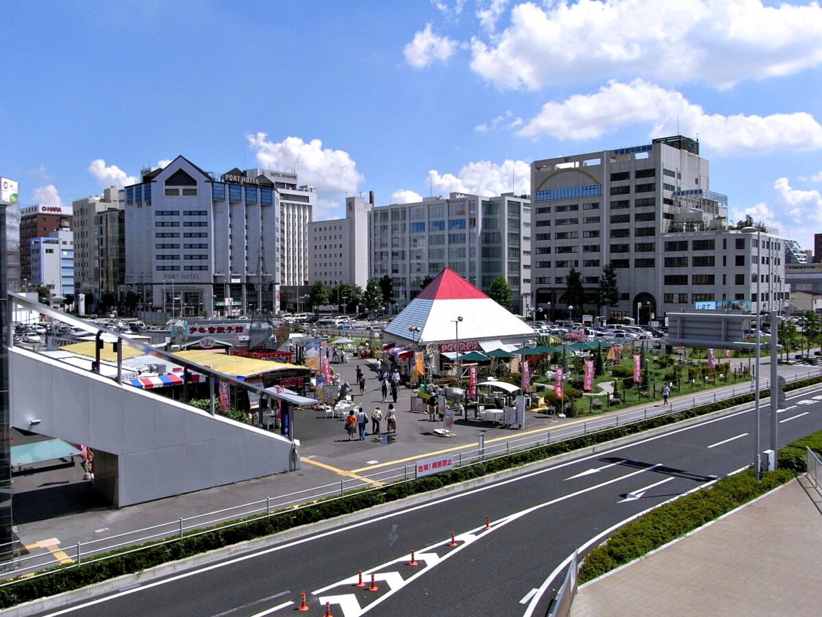 宇都宮市（宇都宮駅東口）の風景