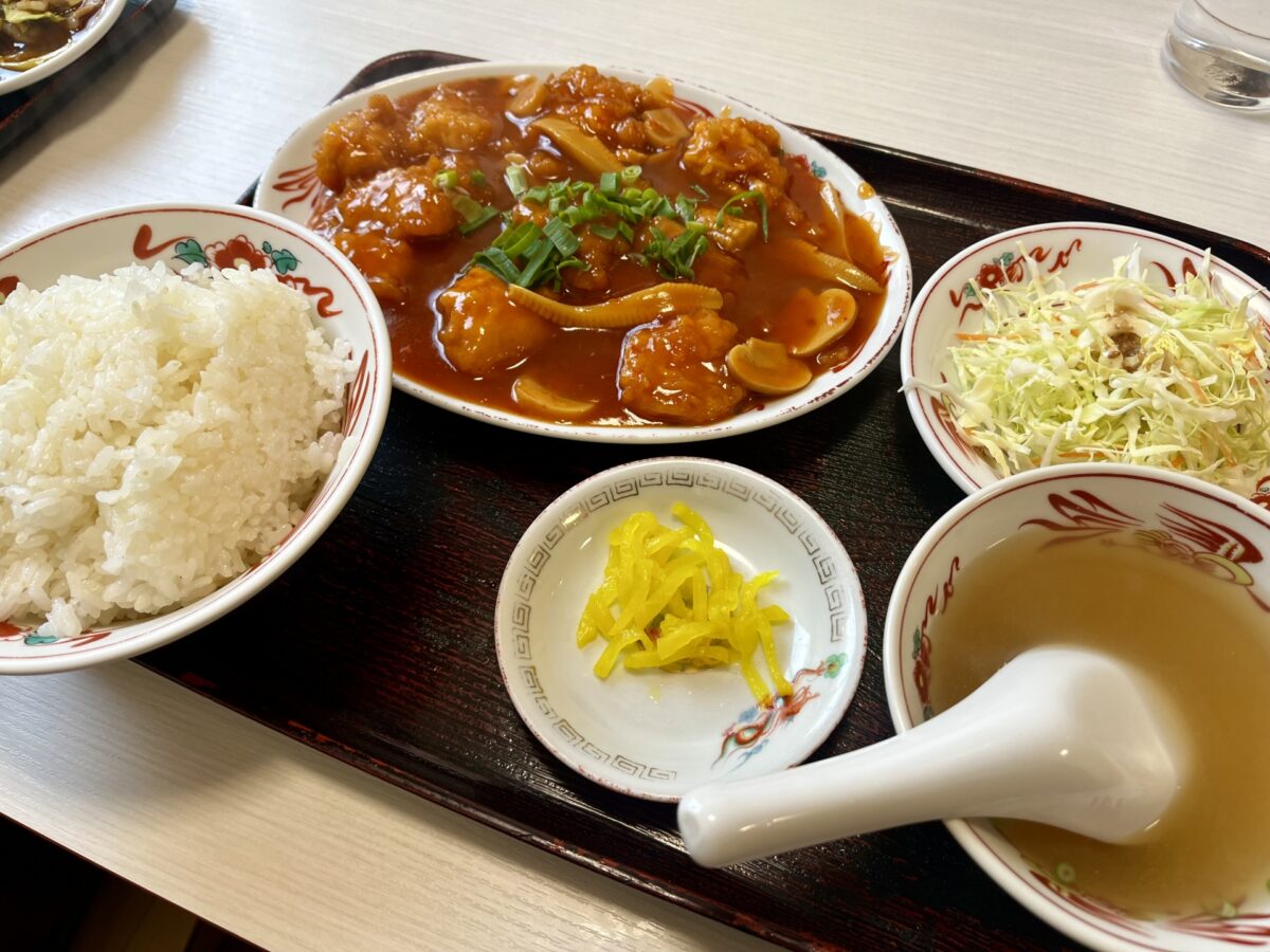 中華料理のランチ